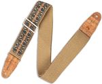Levy's MH8P-007 Vegan Hemp Guitar Strap Berry And Taupe